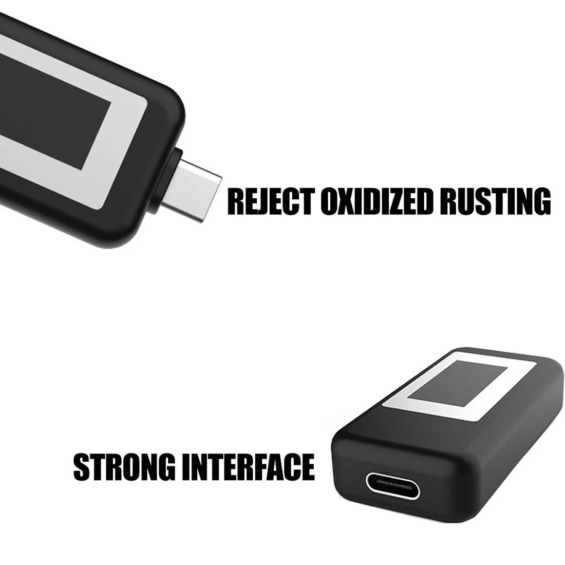 Цифровой измеритель напряжения и силы тока USB-тестер с ЖК дисплеем разъемом USB Type-C