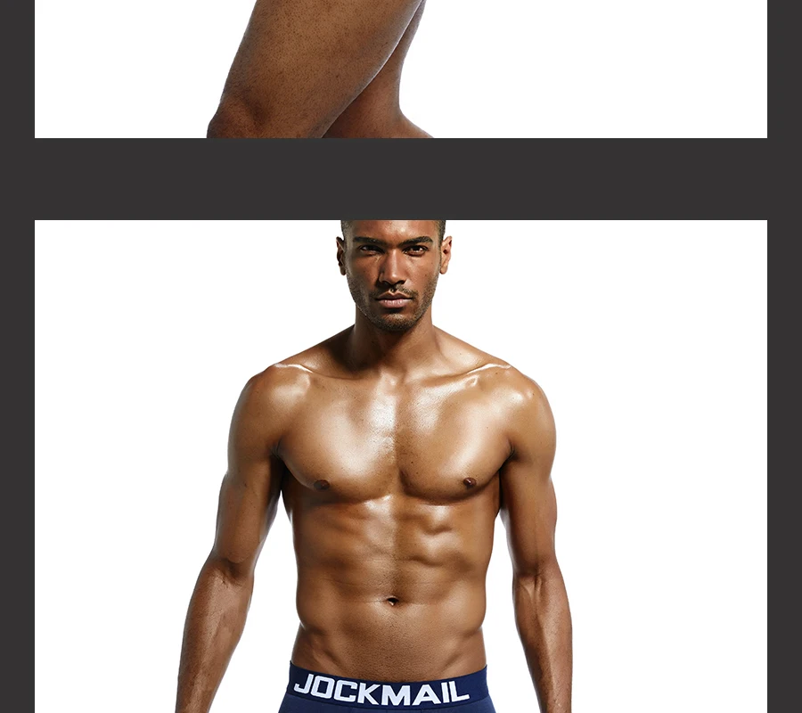 JOCKMAIL, фирменное Мужское нижнее белье, боксеры, плавки с сексуальным мешочком для пениса, усиление выпуклости спереди+ сзади, Двойная съемная чашка пуш-ап