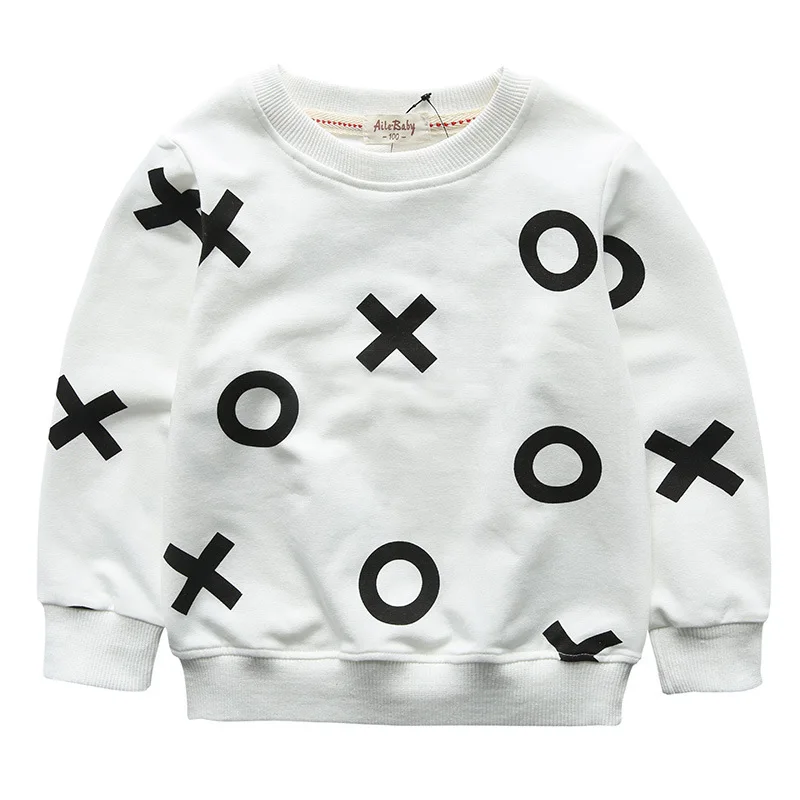 Детские футболки 2016 новый бренд весна-осень толстовки для мальчиков и девочек