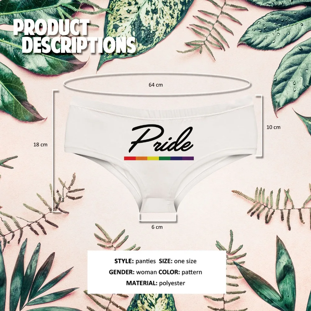 Женские трусики с буквенным принтом LEIMOLIS белые сексуальные пуш ап забавным