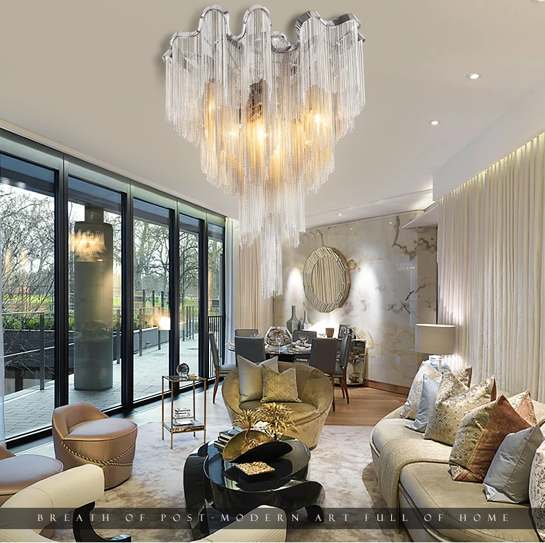 Люстра с Френч цепью встроенная лампа для фойе столовой ресторана|chandelier lamp|flush mount