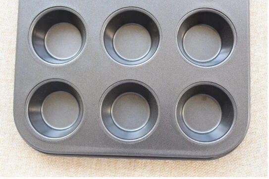 1PC New Arrival Carbon Steel Pastry Tools 12 Units Muffin Sweet Cake Pan Baking Mold Inserts Kitchen Bakeware JC 0523 | Дом и сад