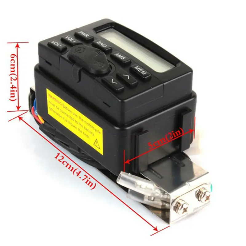 Мотоцикл руль стерео USB SD FM Радио Череп MP3 для усилителя Динамик AUX Audio мото