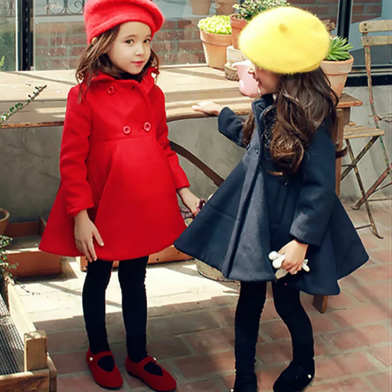 New arrival girl jacket children winter clothes clasic girls coat for 3T-12T free shipping good quality |
