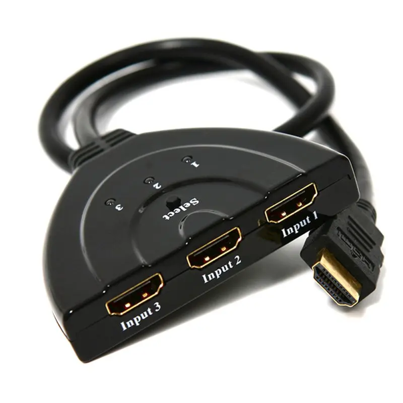 3 порта HDMI 1 1080P переключатель сплиттер концентратор коробка кабель для HDTV DVD
