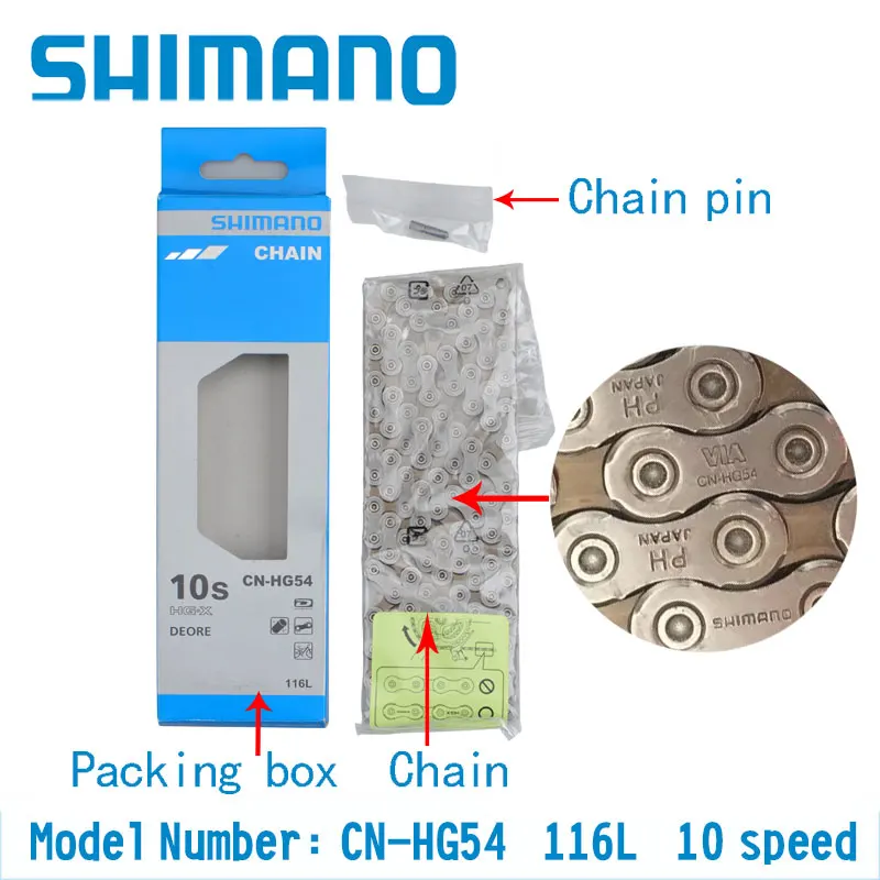 SHIMANO DEORE N610 M6000 HG54 цепь скоростей горный велосипедная для велосипеда CN MTB дорожный