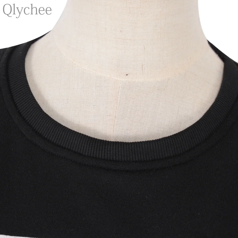 Qlychee/женский черный пуловер в стиле Харадзюку Японская Маска-Аниме толстовка с