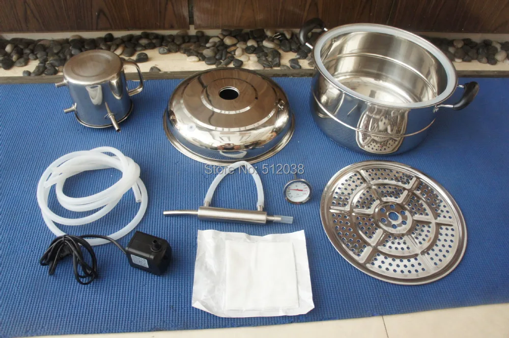 10 литровый спиртовой дистиллятор полностью из нержавеющей стали|distillation equipment|boiler