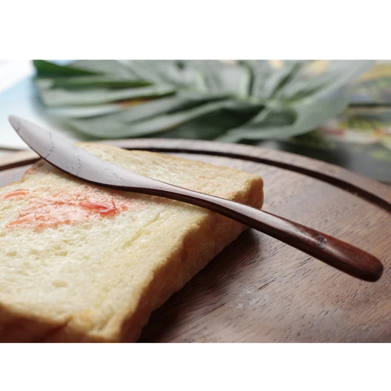 AIRCHR натуральное дерево варенья Рассекатель Япония Stlyle Кухня Торт Масло Нож для сыра 20 шт./лот новое поступление