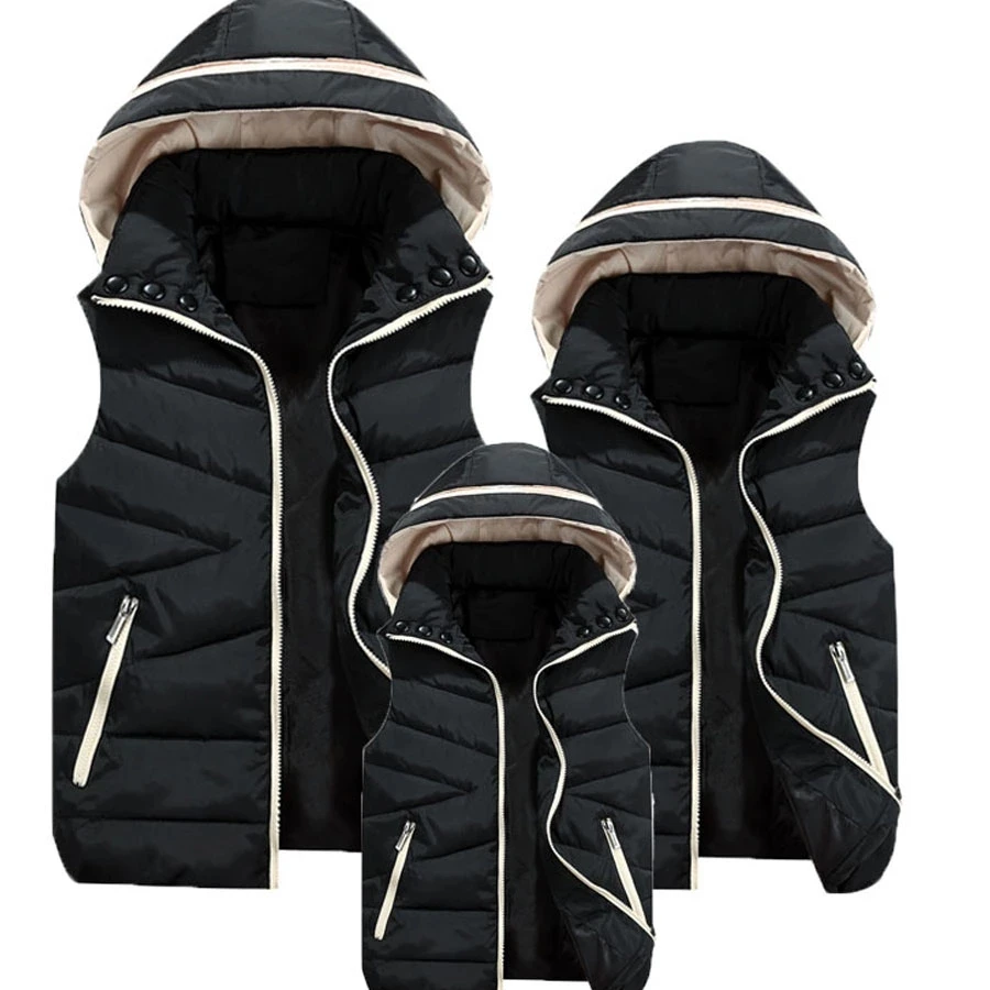 Повседневный детский зимний жилет для мальчиков и девочек теплая куртка без