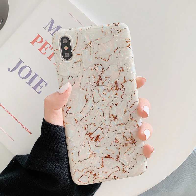 c LOVECOM Dream Conch чехлы для iPhone 11 Pro Max XR XS Max 6 6S 7 8 Plus X мягкий IMD полный корпус фиолетовый телефон задняя крышка Coque подарки - Цвет: c