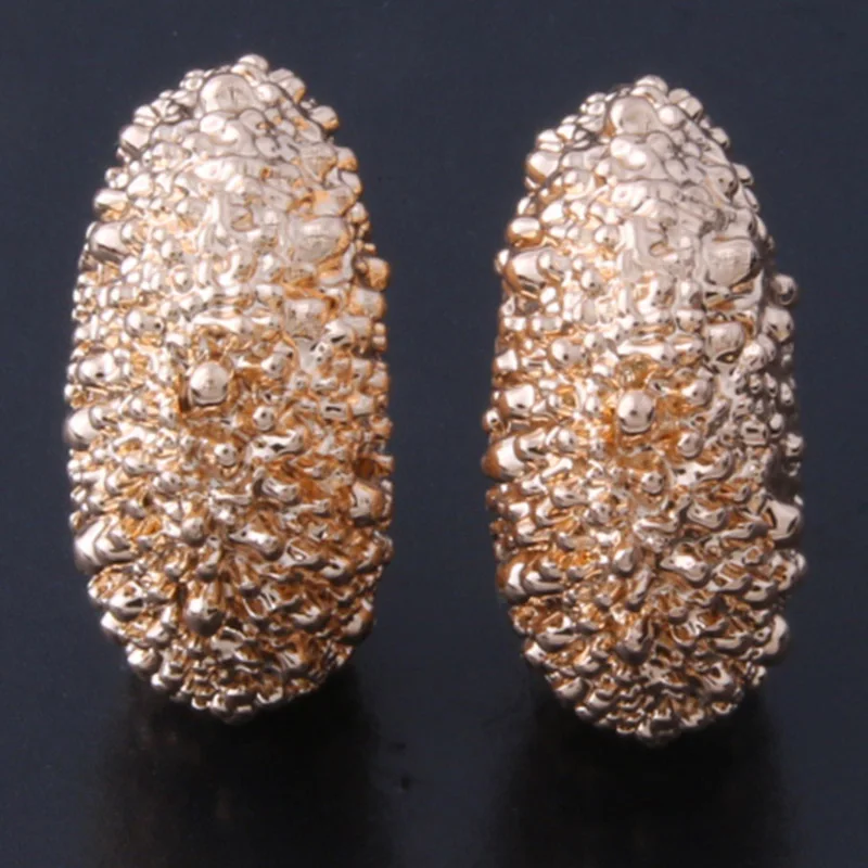 gold NeeFu WoFu, брендовые золотые серьги-капли, ретро металлические серьги для женщин, ушное кольцо, большие длинные серьги Brinco с принтом Oorbellen - Окраска металла: gold
