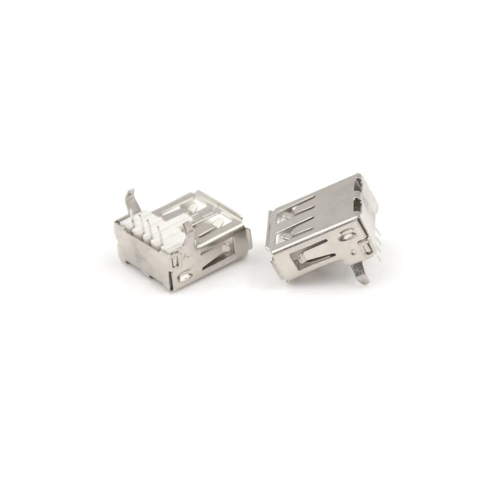 20 шт PCB разъем USB A типа 4Pin тип стандартный порт Женский Разъем для припоя|connector