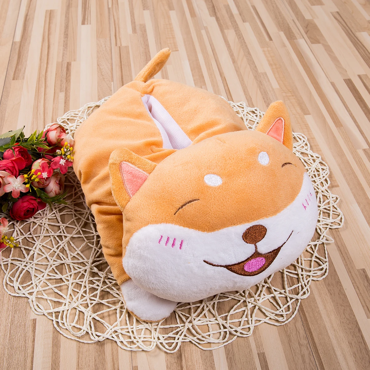 Small wood dog 1 шт. Милая кукольная коробка для салфеток, чехол для туалетной бумаги, держатель для салфеток, домашний декор для автомобиля - Название цвета: Small wood dog