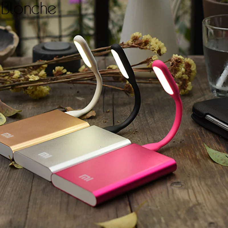 Мини USB Светодиодная настольная лампа Мобильный Портативный Гибкий Ночной