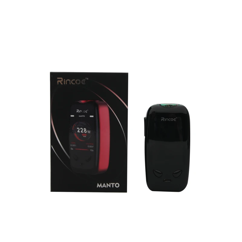 100% Оригинальный Rincoe Manto TC 228 Вт MOD манто стильный поле с IML панель fit Metis Sub Ом