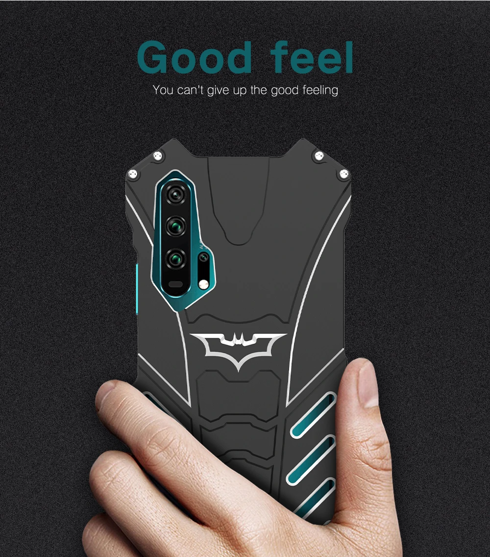 Роскошный противоударный чехол-подставка с Бэтменом для huawei Honor 20 Honor 20i 20Pro, алюминиевый бампер, Защитный металлический чехол на заднюю панель