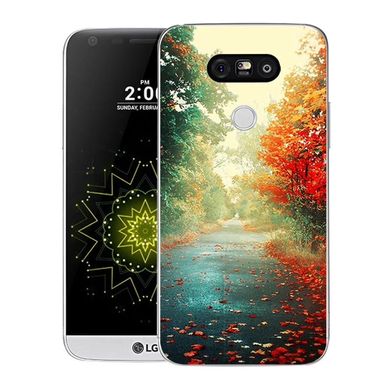 01 Чехол для LG G5 чехол Крышка пейзаж печатных для LG G5 крышка чехол для телефона из мягкого силикона для LG G5 H830 H840 H845 H850 LGG5 чехол - Цвет: 01