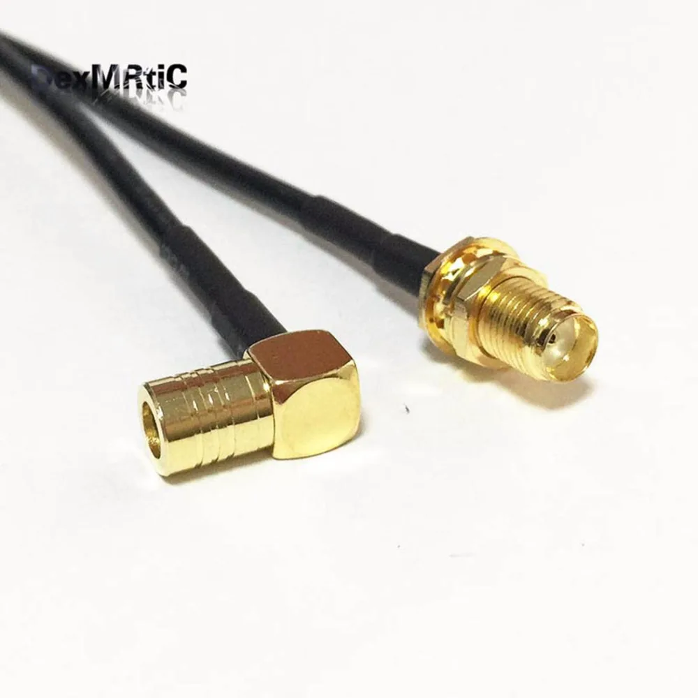 Новинка коннектор с гнездом SMA SMB под прямым углом RG174 оптовая продажа адаптер 20 см