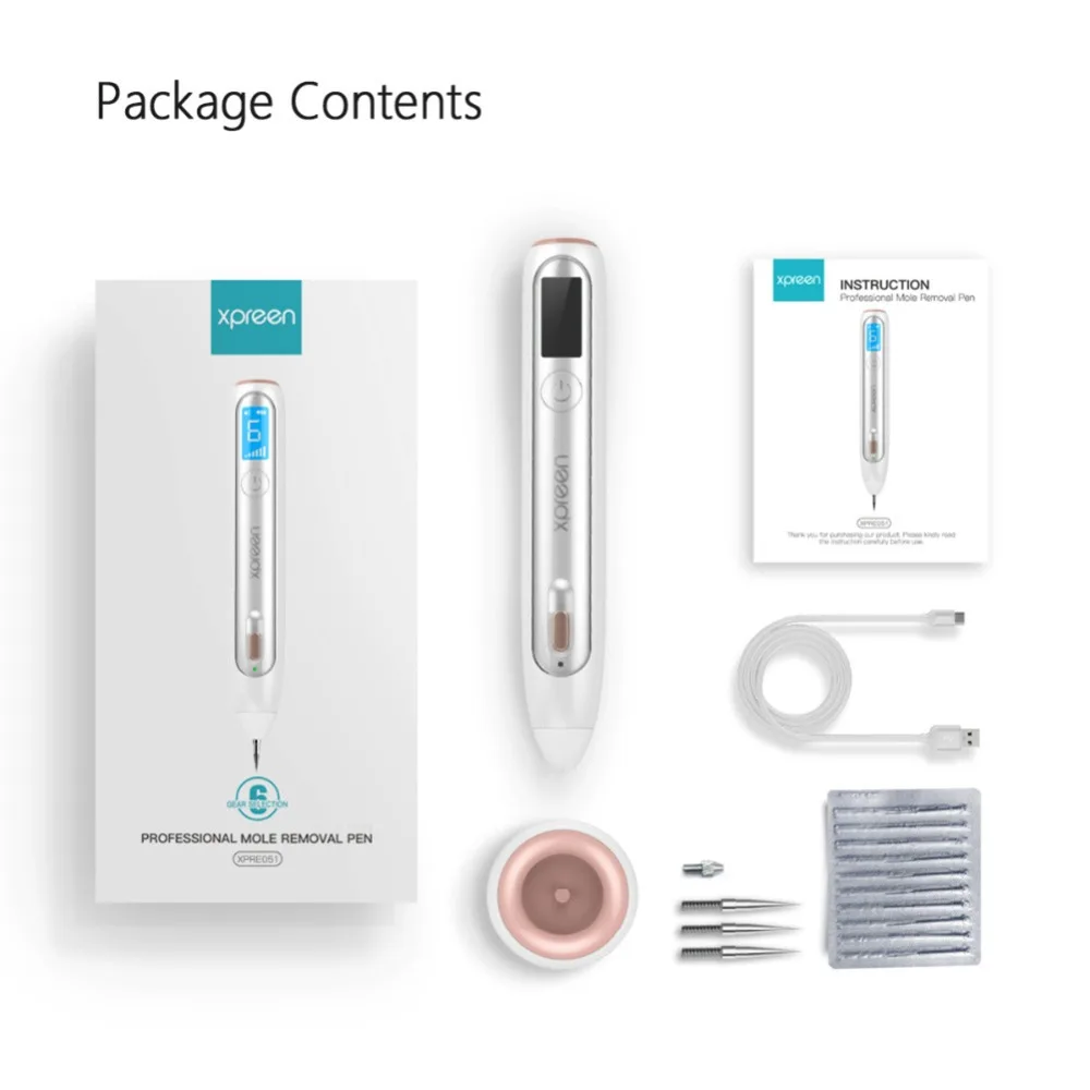 Plasma Pen Плазменная ручка красота точка моль удаление беспроводной зарядки плазменная ручка 6 уровень Treaments Spotlight IPL с ЖК-дисплеем deston Facare X1 - Цвет: Plasma Pen