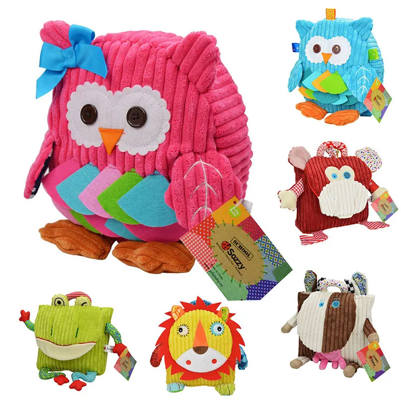 Детский плюшевый рюкзак маленькая сумка с животными Наплечная Сумка для закусок