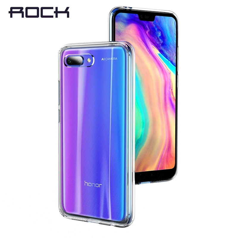 ROCK Slim чехол для телефона huawei Honor 10 ультра тонкий прозрачный мягкий кремний PC TPU
