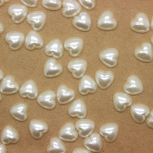 

2000pcs/lot 8mm flatback resin ABS heart imitation pearl for DIY scrapbooking,SP012