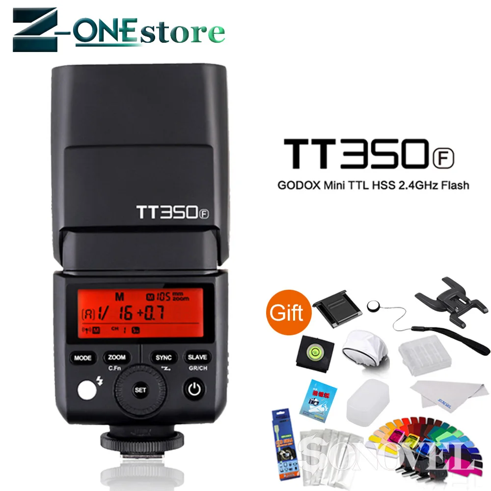 

Godox TT350F для Fujifilm Speed lite вспышка для камеры TTL HSS GN36 высокая скорость 1/8000S 2,4G Беспроводная для фотовспышки фотовспышка