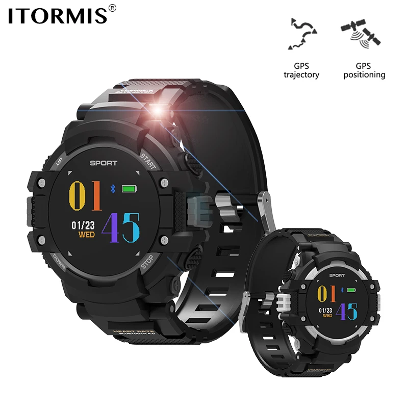 ITORMIS Bluetooth GPS Smart Watch SmartWatch Sport with Heart Rate Tracker Pedometer Altimeter Barometer Compass for Men | Электроника