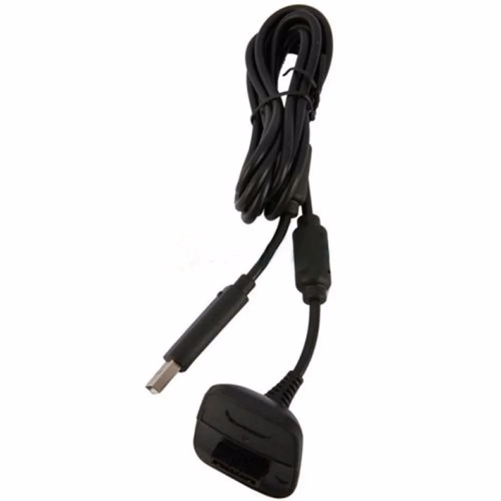 Черный беспроводной контроллер для Xbox 360 USB кабель зарядки замена провода