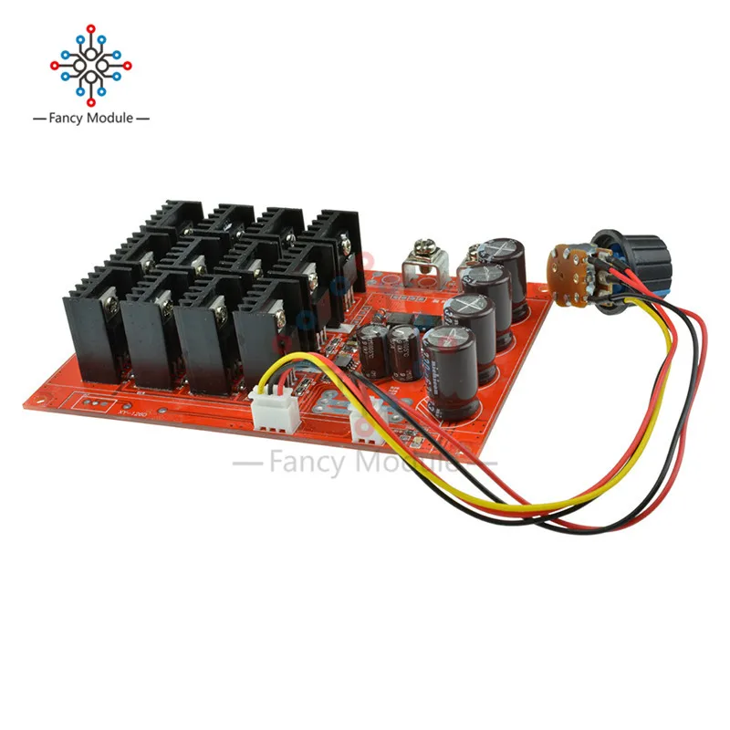 60A DC 10-50v 12V 24V 48V 3000W DC регулятор скорости вентилятора PWM HHO RC контроллер