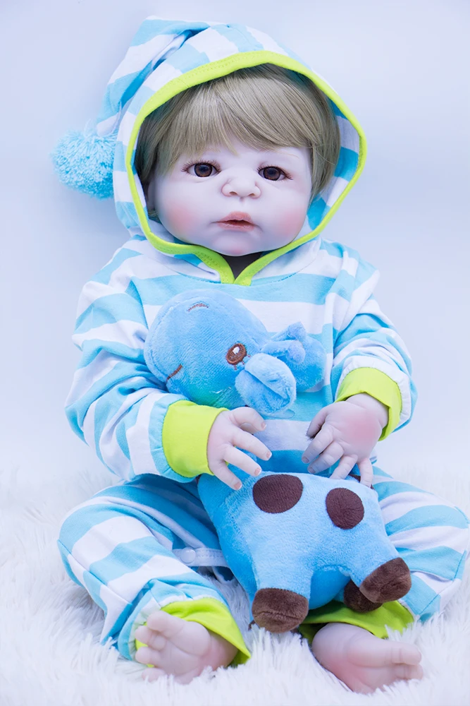 22 &quotвысокое качество силиконовые восхитительные реалистичные мальчик Bonecas Baby