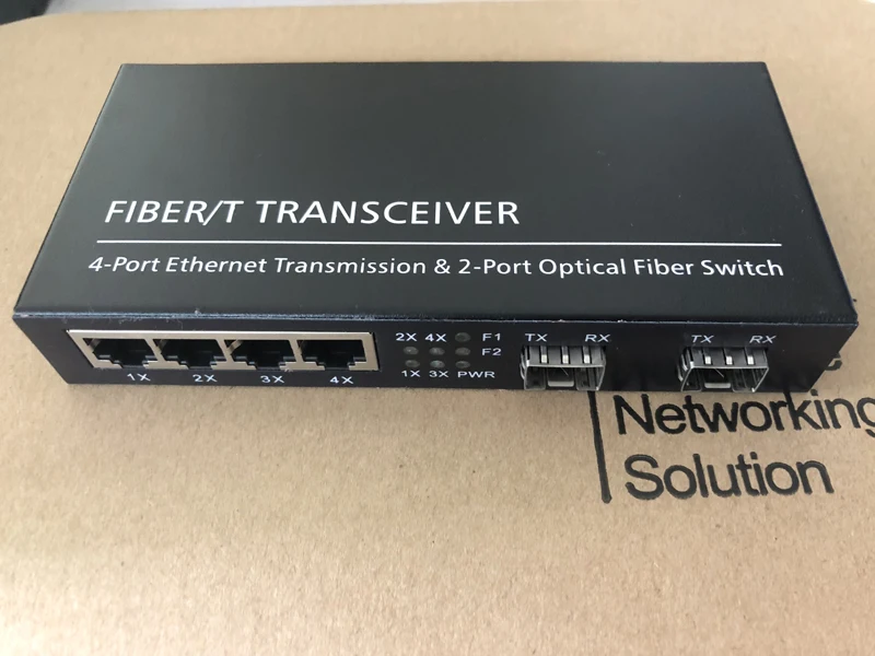 2 Giga SFP и 4 1000 Мбит/с порт Tx оптоволоконный переключатель медиаконвертер |