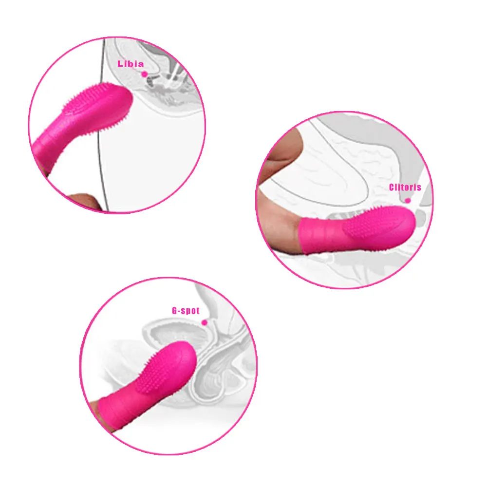 1 шт. унисекс силиконовый мини массажер для пальцев стимуляция точки G Массажер