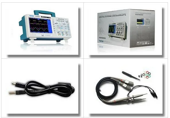 Hantek DSO5102B цифровой осциллограф 2CH 100 МГц Настольный скопметр 1 м глубина памяти 1GSa/s частота дискретизации лучше than5102P