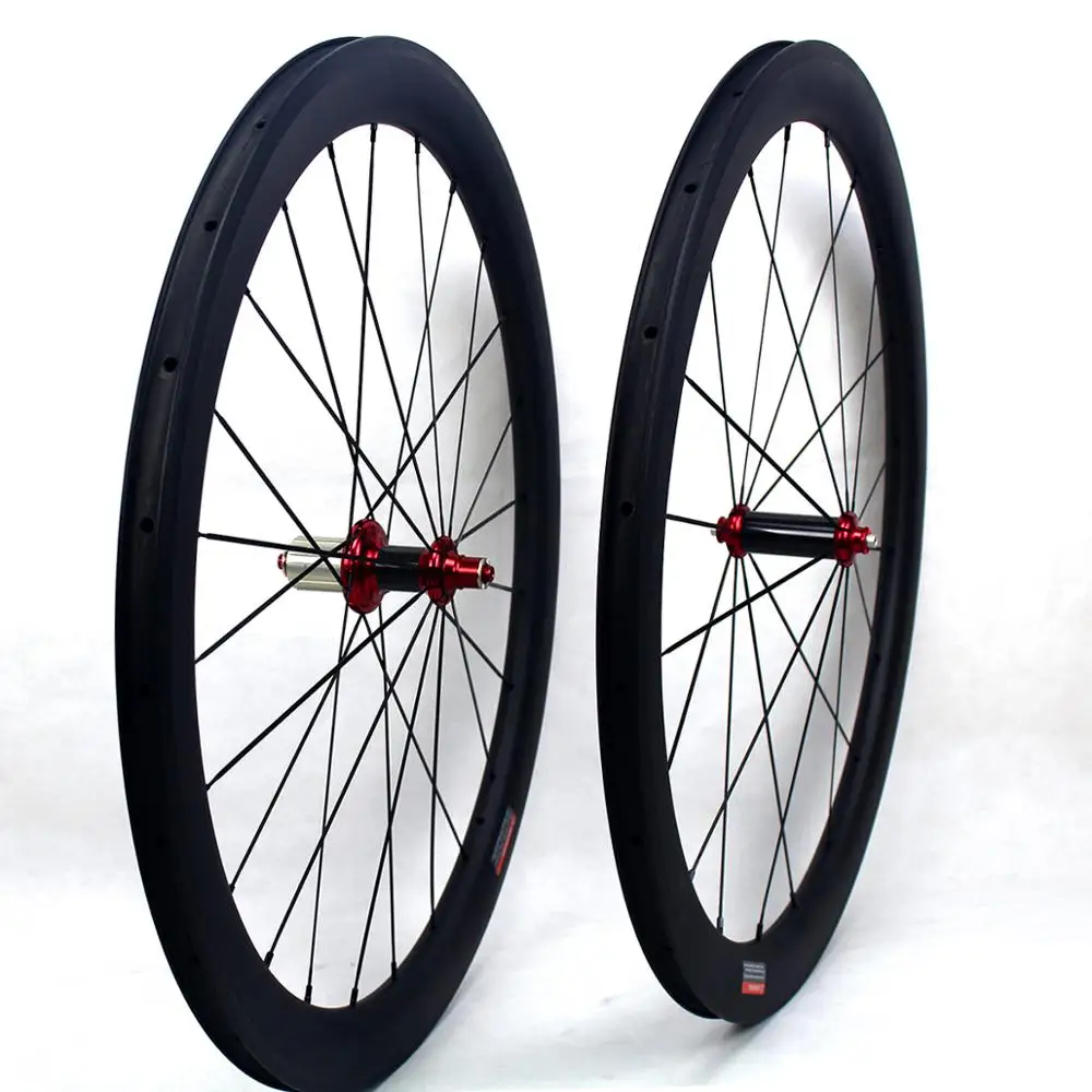 Углеродное волокно колеса для шоссейного велосипеда 50 мм клинчер 700C Powerway R36