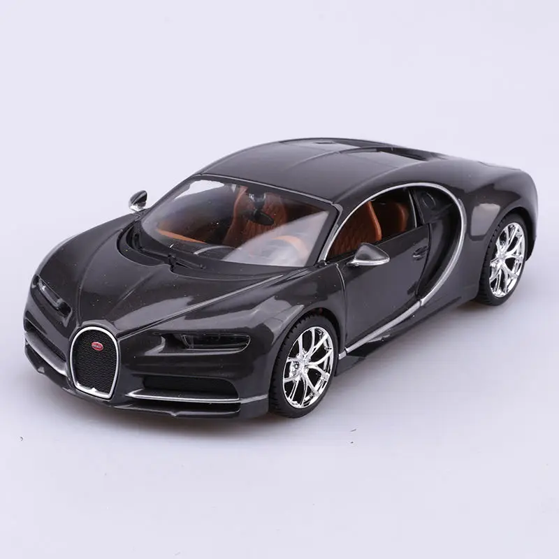 Модель машины Bugatti Chiron черная литой под давлением 1/24|car model|bugatti modelscars diecast |