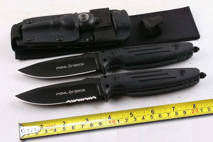 Новейший POHL FORCE нож с фиксированным лезвием D2 стальной Открытый тактический