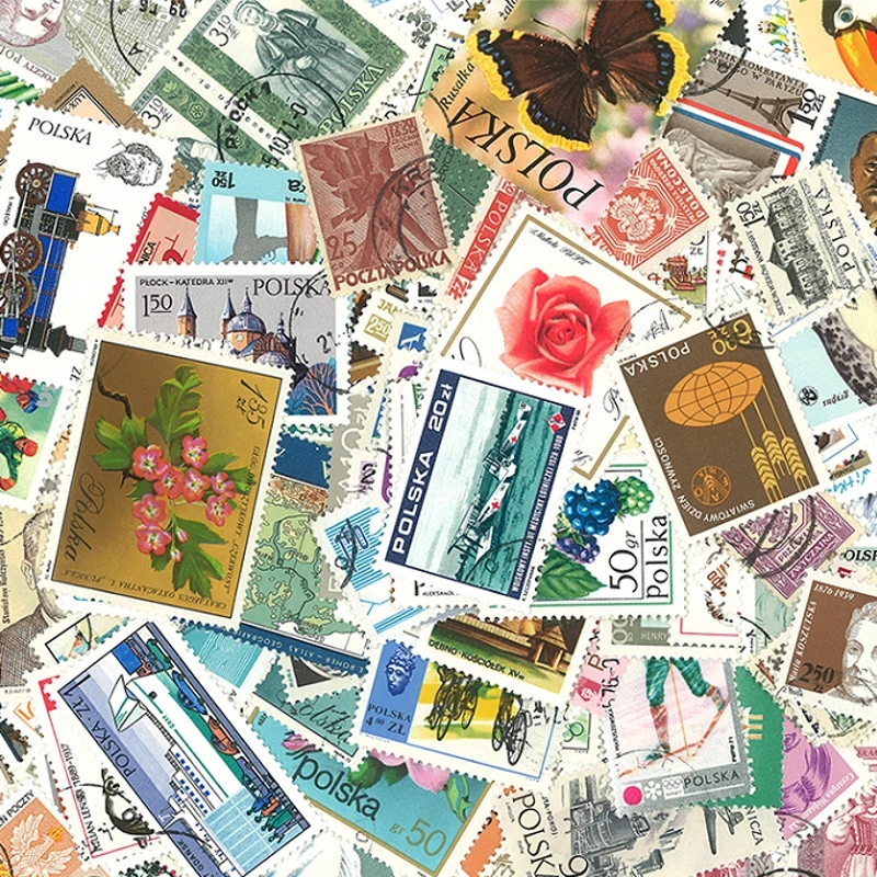 

50 шт./партия, почтовые марки для коллекционирования