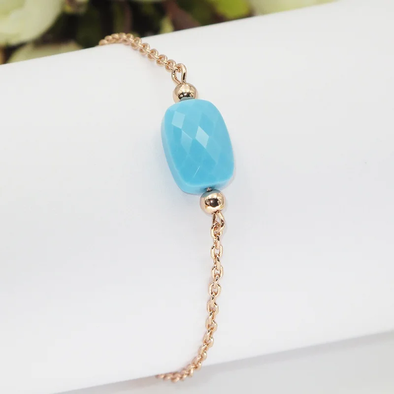 FORIS 6 цветов модные ювелирные изделия розовое золото Хрустальный Браслет для