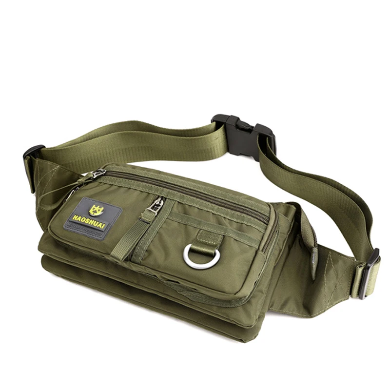 Поясной кошелек для мужчин нейлоновая сумка на ремне в стиле милитари поездок