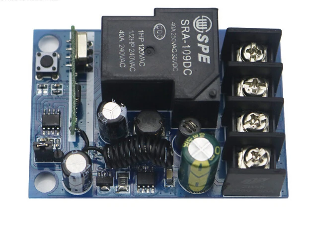 DC 12V 24V 48V 10 A 1 канальный беспроводной пульт дистанционного управления RF приемник и