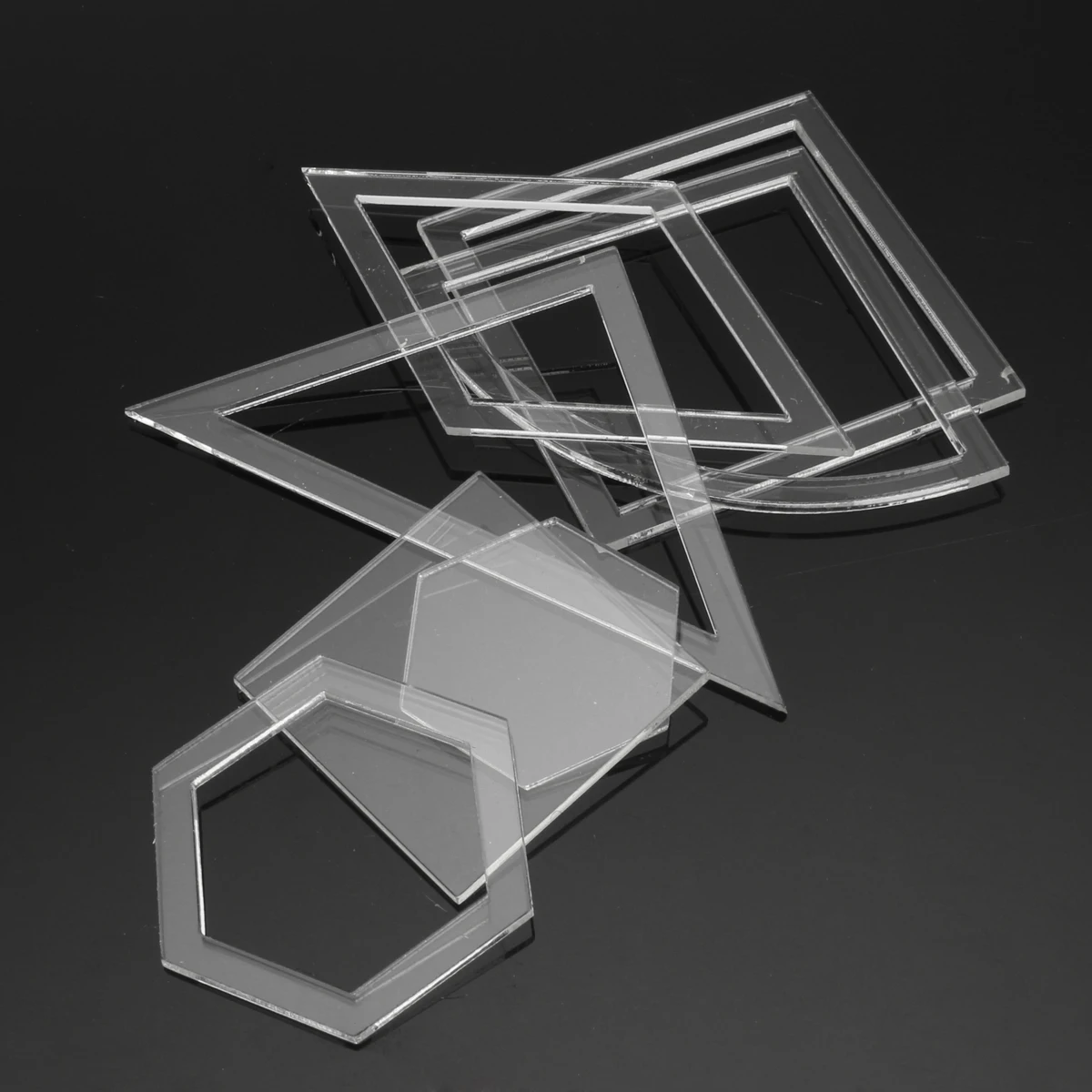 54 шт. прозрачные акриловые шаблоны для шитья трафареты линейка лоскутного ручной