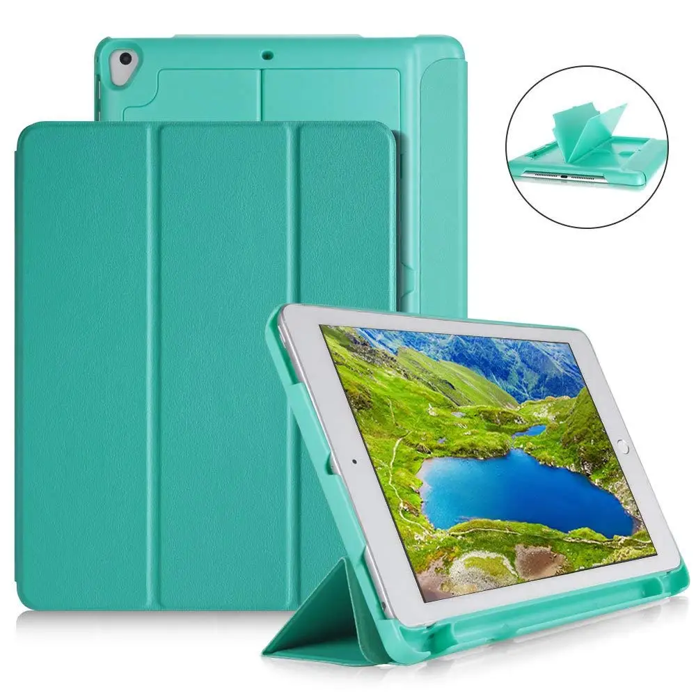 PU кожаный смарт-чехол для нового iPad 9 7 2018/2017 6-го/5-го поколения Air 1/2 + карандаш
