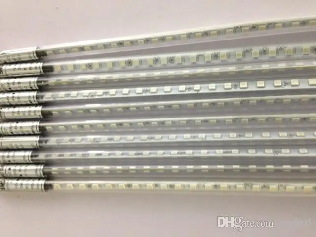 Бесплатная доставка светодиодный Метеоритный душ 1 комплект 10 трубок 50 см 60