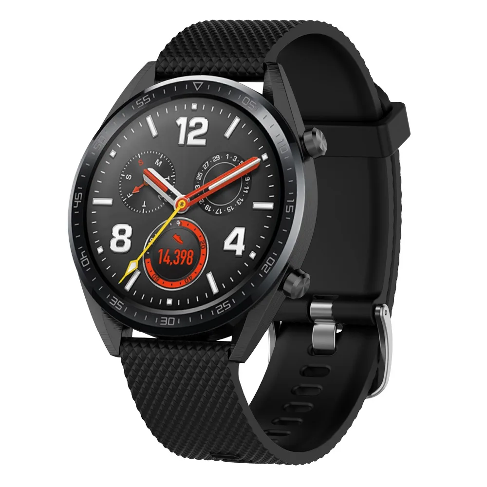 Ремешок силиконовый для Huawei Watch GT / 2 46 мм браслет Huami Amazfit GTR 47 22 мм|Смарт-аксессуары|