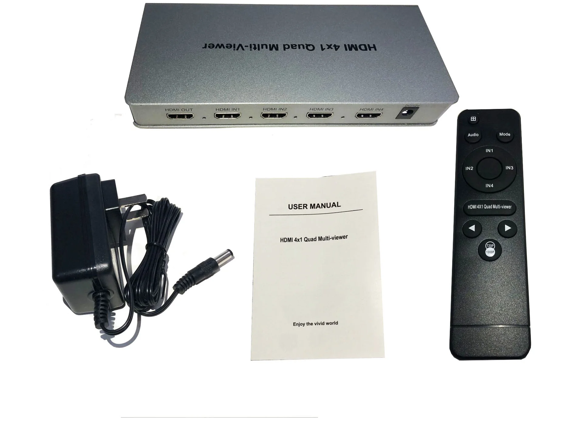 HDMI 4X1 четырехъядерный многофункциональный бесшовный видеодисплей Переключатель