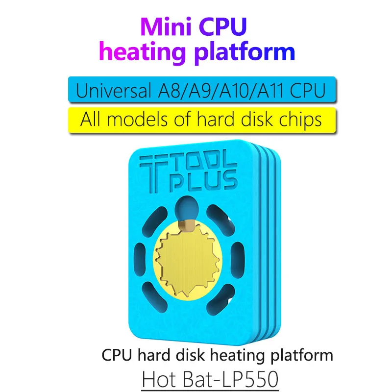 QianLi Горячая летучая мышь LP550 нагревательная платформа и QianLi ipross DS1102 тщательная стальная Щетка для iPhone A8 A9 A10 A11 пайка процессора - Цвет: QINALI Bat-LP550