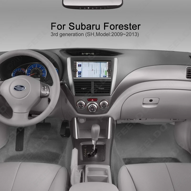 Автомагнитола FEELDO 2DIN мультимедийный приборный панель с рамой и стерео DVD для Subaru