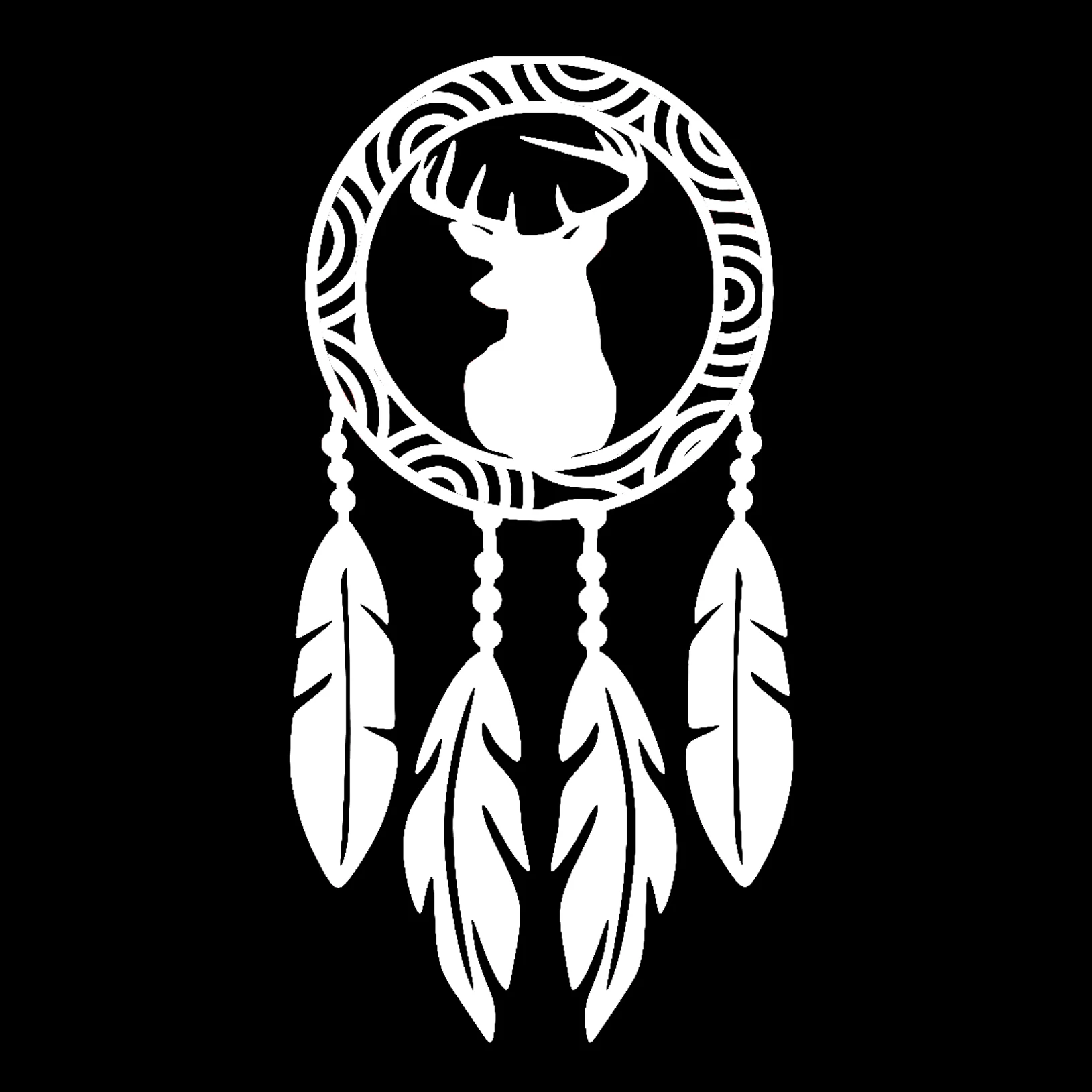 Виниловый стикер на окно с изображением оленя whitetail deer buck hunting country | Автомобили и